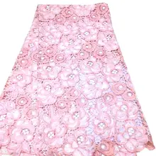 Водопроводная модная кружевная ткань с вышивкой CL64040