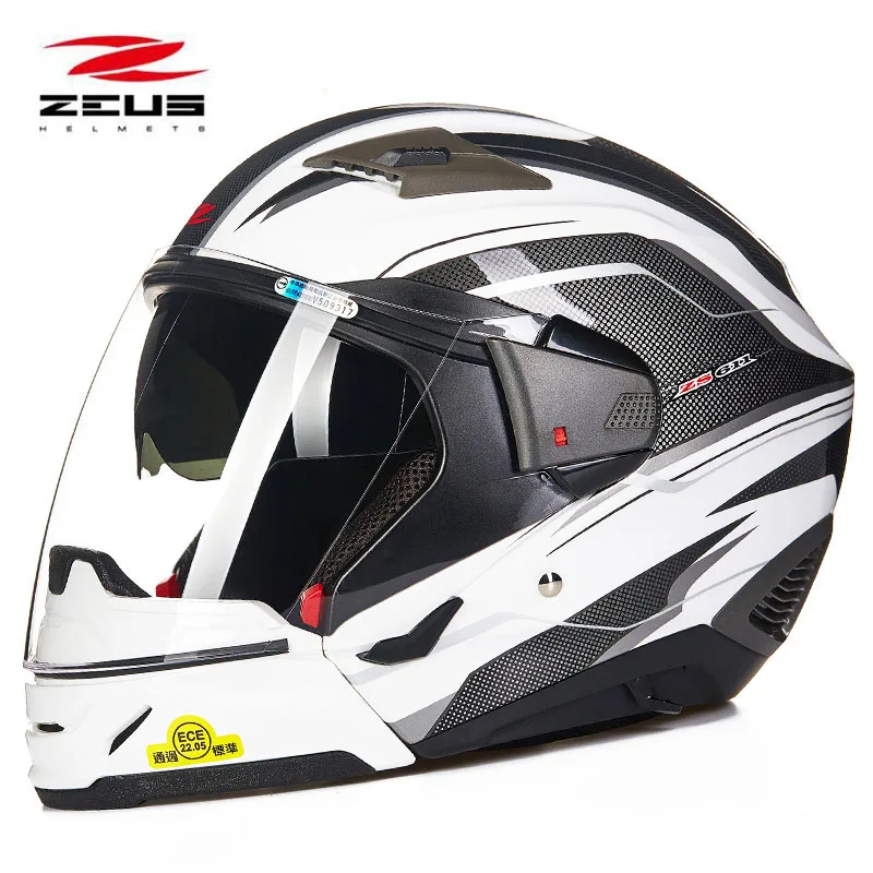 DOT ZEUS красный ZS 611E модульный половинчатый шлем для мотокросса мотоциклетный