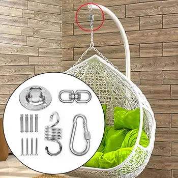 

Rotatable Hook Universal Hanging Kit Heavy Duty Sturdy Ceiling Hook Mounting Kit For Hammock Chair Hanging Plants Dropship