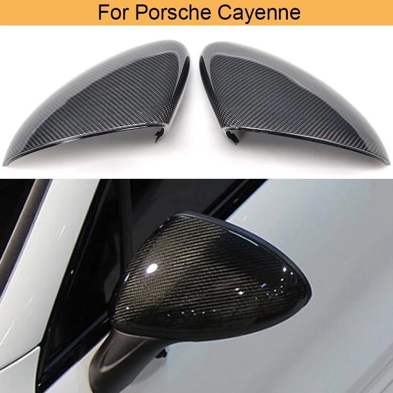 Чехлы из углеродного волокна для автомобильных зеркал Porsche Cayenne 958 2011 2012 2013 2014|car