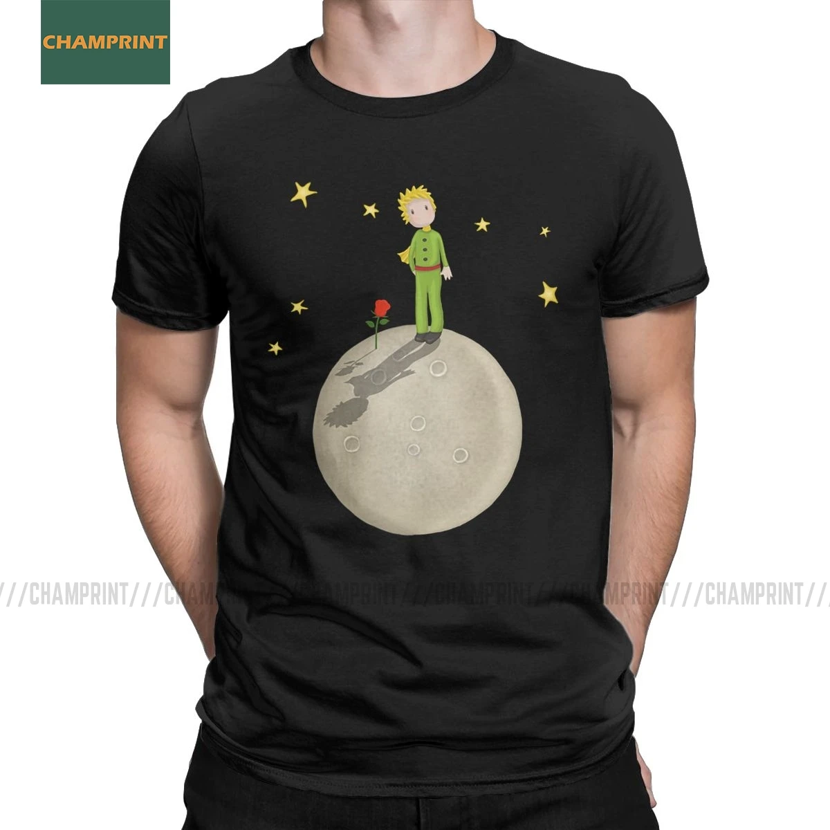 Футболка The Little Prince мужская с коротким рукавом хлопковая тенниска круглым