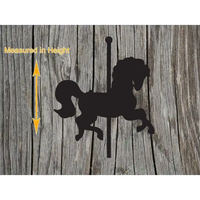 unfinished wooden carousel horses