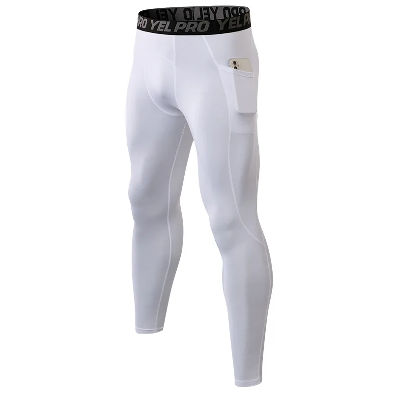 Sports Leggings Compression Pants Warm Pants Men's Velvet Fitness Pants Thermal Leggings Training Pants Tight Stretch Running Pants Autumn Winter