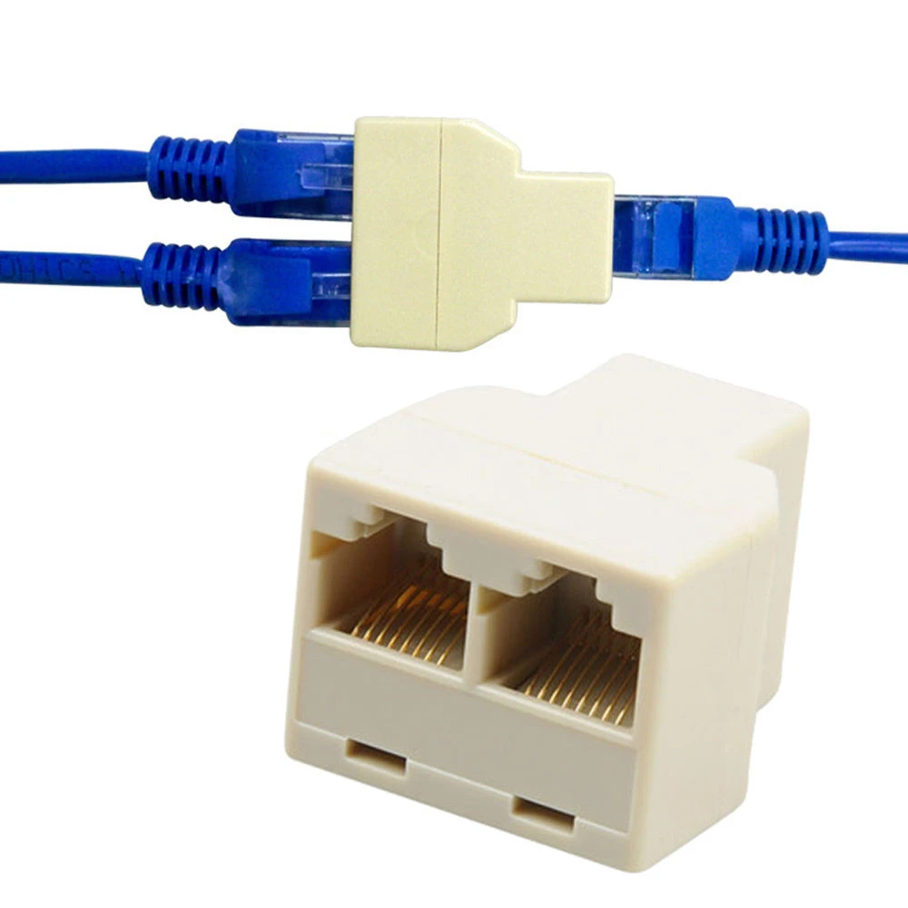 Сетевой Кабельный штекер RJ45 8P8C соединитель CAT5 CAT6 LAN разветвитель адаптер