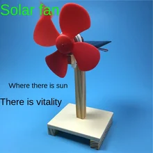 Ventilateur solaire, technologie de bricolage, Production de petits lots de jeu expérimental scientifique, jouet éducatif pour enfants, vente directe d'usine, nouvelle collection