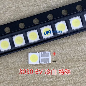 

50pcs 3030 backlight high power LED dual chip 6V JUFEI AOT cool white PT30A66 TV dedicated Cool white PT30A66 TV t
