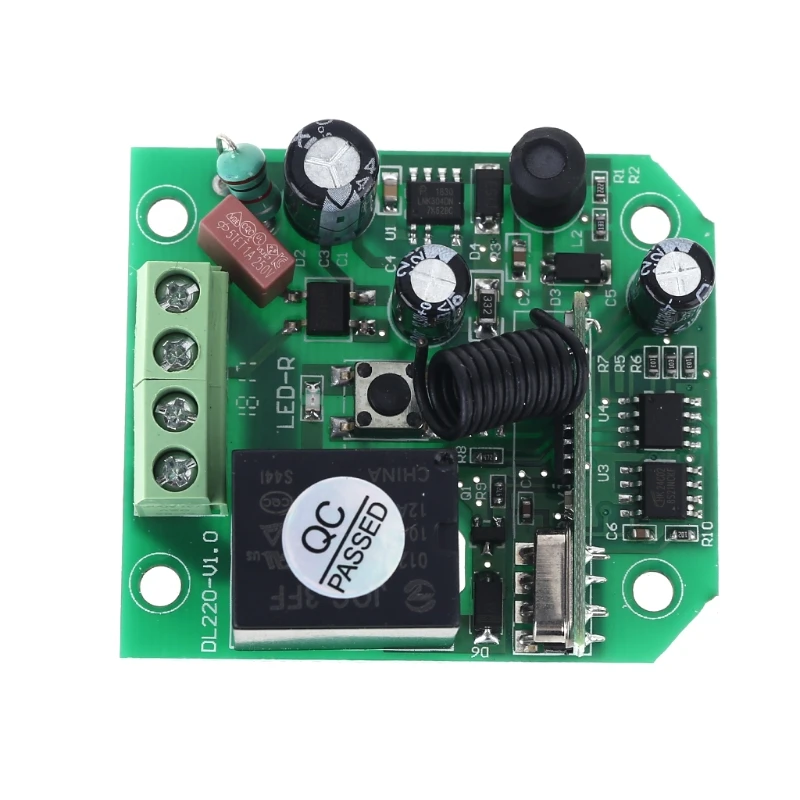 

Universal AC85V-250V Wireless Remote Control High Power Learning Code Single Channel Light Switch Controller
