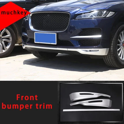 

For Jaguar f-pace Front bumper trim chrome molding trim 3pcs