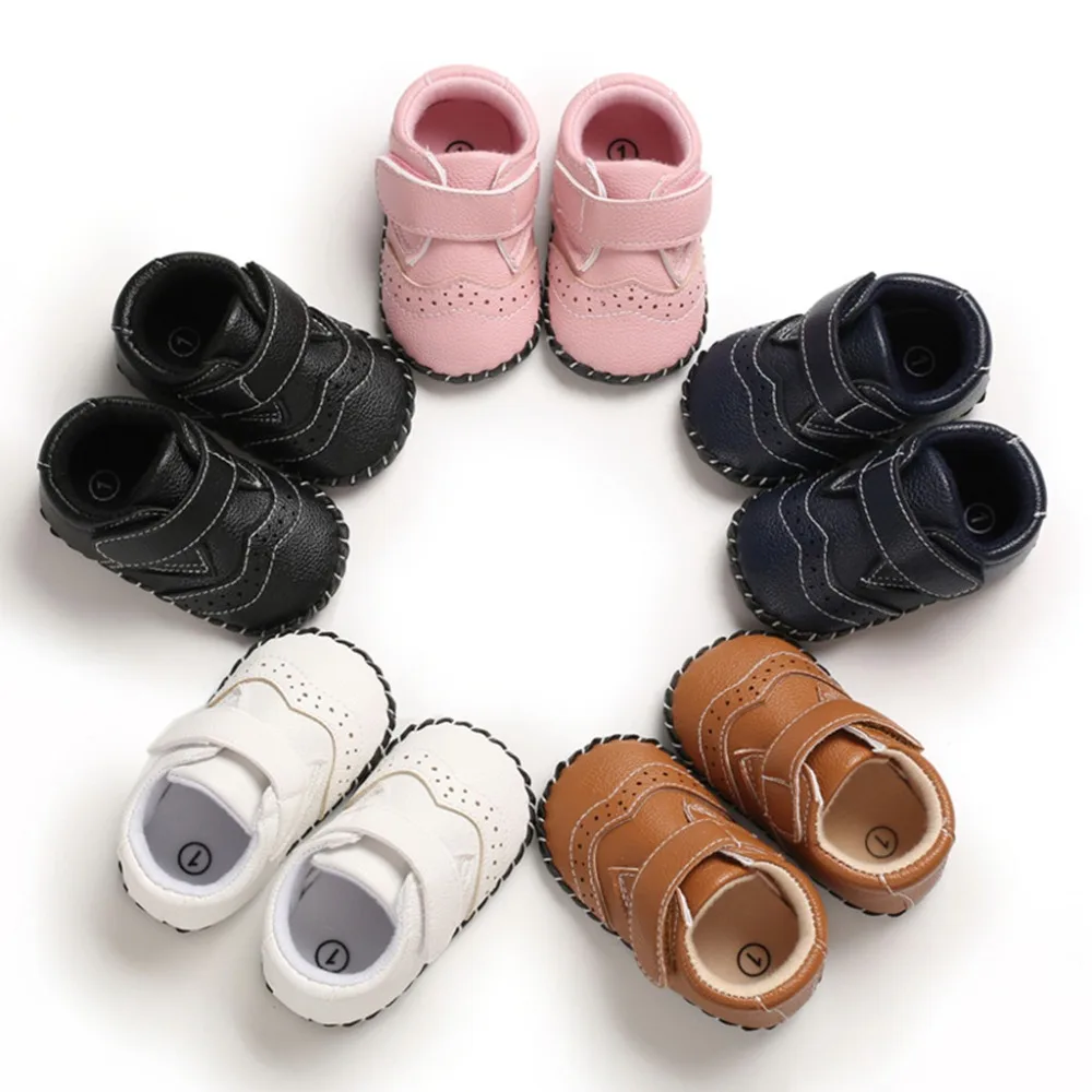 Kids baby toddler shoes rubber sole non-slip baby shoes casual sneakers kids sneakers girls and boys bow princess shoes 35A12 (5)