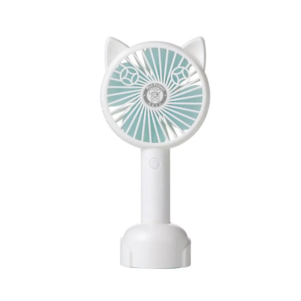 Light Blue Портативный Перезаряжаемый мини-вентилятор для дома и офиса, Электрический персональный кондиционер, вентилятор, кулер, Прямая поставка - Цвет: Light Blue