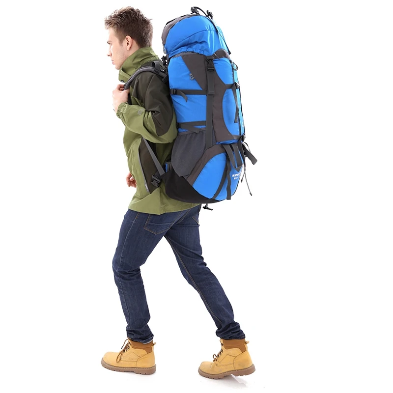 Professional Mountaineering Bag Outdoor Travel Backpack Hiking Camping Sport Bag Climbing Rucksack Large Capacity 65L