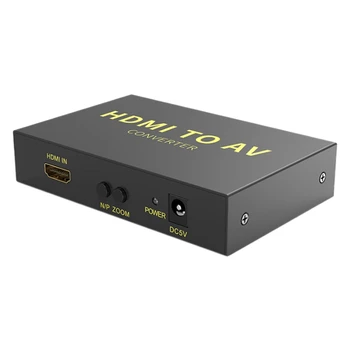 

1080P HDMI to AV Adapter HD HDMI to S-Video Converter o and Video Converter for Computer Tv PS4(US Plug)