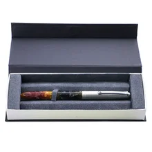 Jinhao – stylo plume 51a en verre organique de haute qualité, encre Extra Fine de 0.38mm avec boîte cadeau, fournitures scolaires et de bureau
