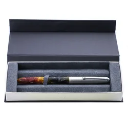 Jinhao – stylo plume 51a en verre organique de haute qualité, encre Extra Fine de 0.38mm avec boîte cadeau, fournitures scolaires et de bureau 