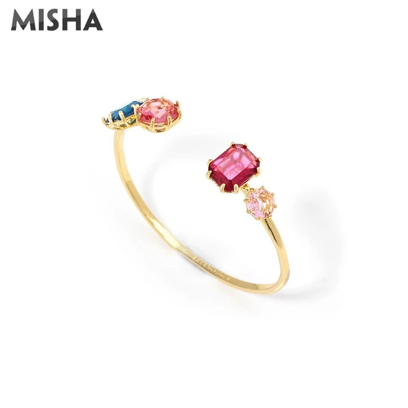 MISHA, новинка, кольца для женщин, имитация драгоценных камней, открытые Регулируемые кольца, высокое качество, кольца, ювелирные изделия для девушек, друзей, подарок 2033