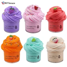 Pâte à modeler en coton arc en ciel pour enfant, boue visqueuse, anti Stress, jouet éducatif, Kit de Plasticine
