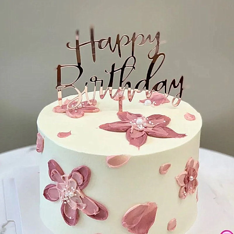 6 Paia Di Decorazioni Per Torta Baby Shower In Acrilico Dorato - Impronte Per Rivelazione Sesso, Compleanno, Battesimo
