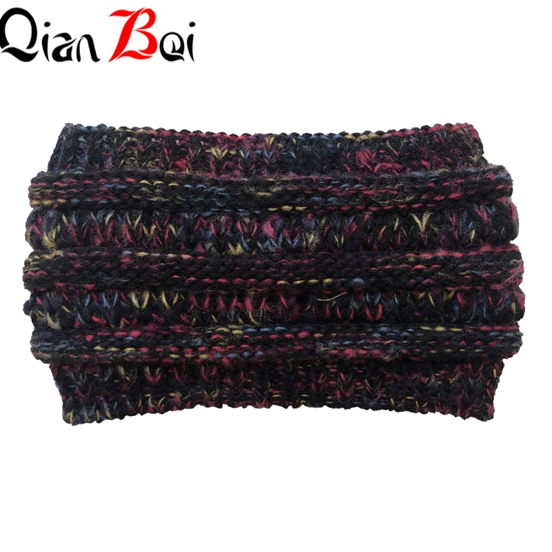 QianBei,, 8 шт./партия, женские тянущиеся вязаные вязанные крючком шапки, зимние шапки для женщин, шапки, теплые женские шапки