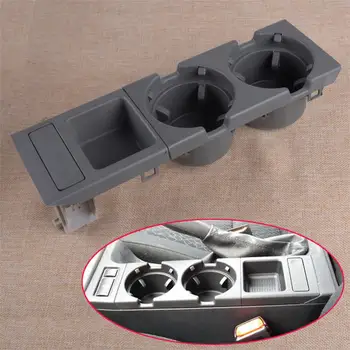 

CITALL Gray Center Console Drink Cup Coin Holder Box Fit for BMW 3 Series E46 1999-2006 51168217957 51168217953 51168217959