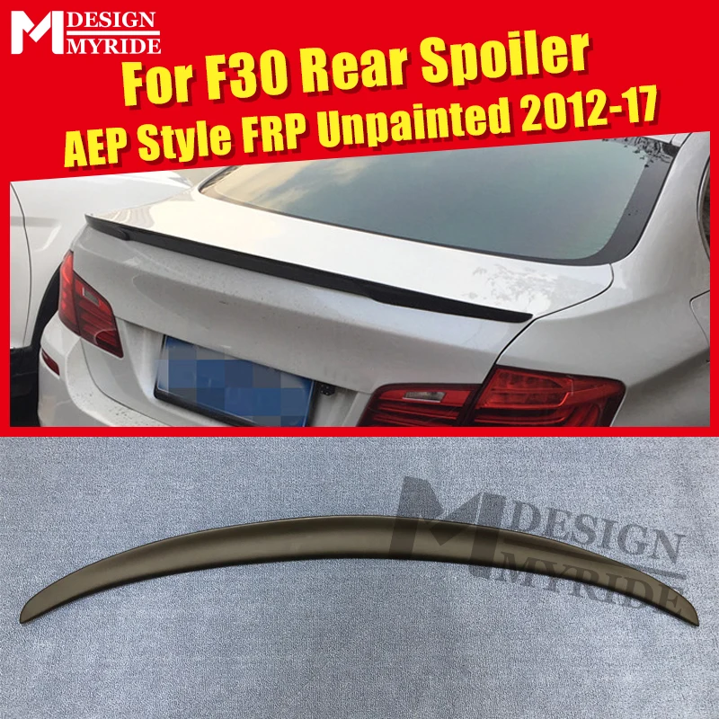 Подходит для BMW F30 спойлер FRP хвост крыло Неокрашенный Спойлер 3 серии 325i 328i 330i 335i AEP