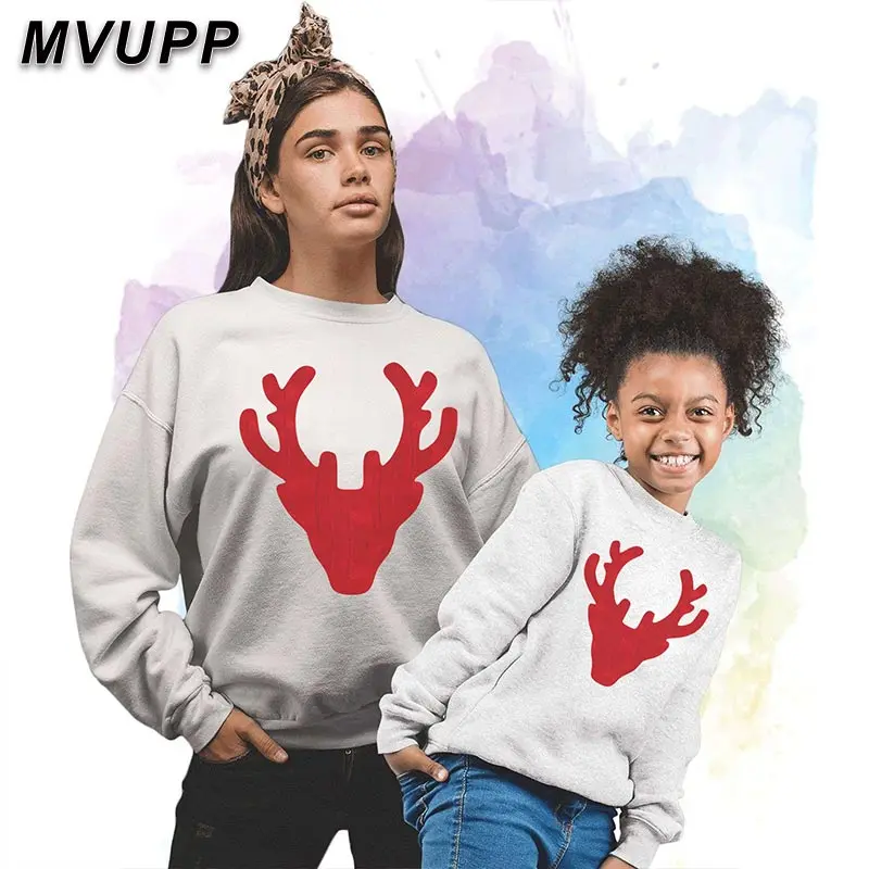 MVUPP/ г. Модные свитшоты для всей семьи, Семейные Комплекты Толстовки для мамы, дочки, папы и сына топы с принтом, платье для папы, мамы и малыша