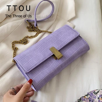 

Fashion Stone Pattern New Quality Leather Crossbody Bags For Women 2020 Solid Color Shoulder Simple Bag Luxury Cell Phone Bags