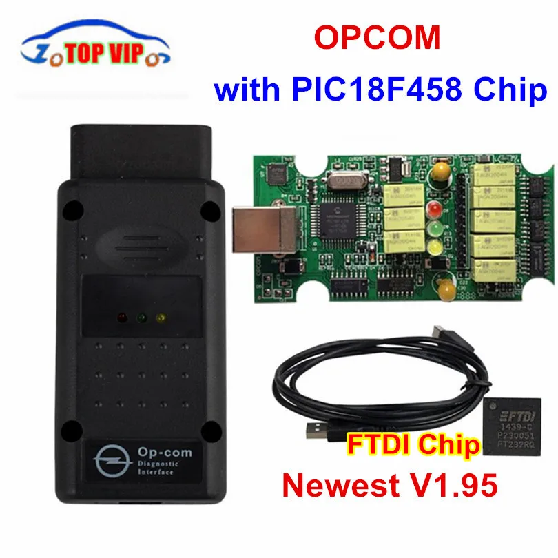 30 шт. DHL OPCOM V1.95 с PIC18F458 OP COM V1.59 FW OP-COM V1.99 V1.7 OPCOM для O-p-el COM OPCOM OBD2 сканер диагностический инструмент