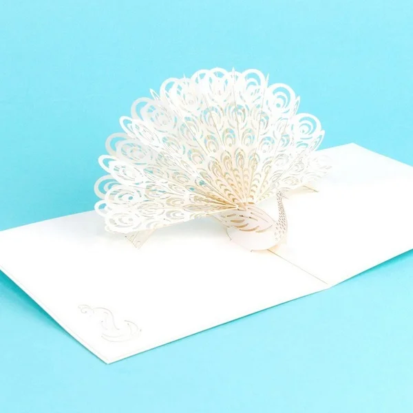 Professional3D Peacock Pop up Birthday Card for Wife Husband Kids Valentine Day Card Handmade Anniversary Wedding Cards Happy Ne