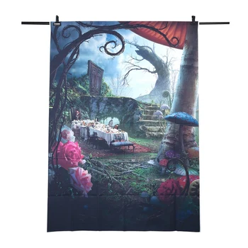 

5X7FT Fantasy Fairy Tale Wonderland Dinner Photography Backdrop Photo Background Studio Prop Dinner