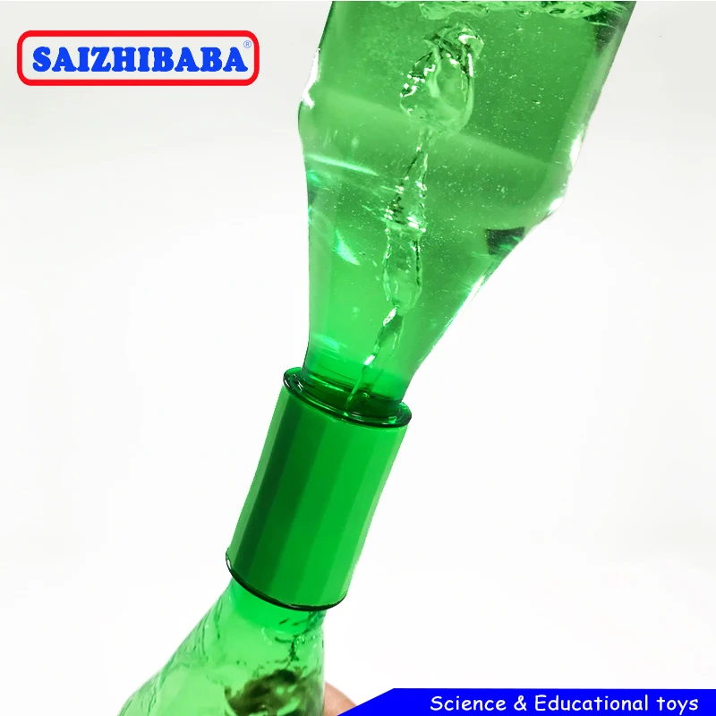 Saizhibaba вихревая бутылка Tornado с разъемом для воды научный циклонный трубчатый