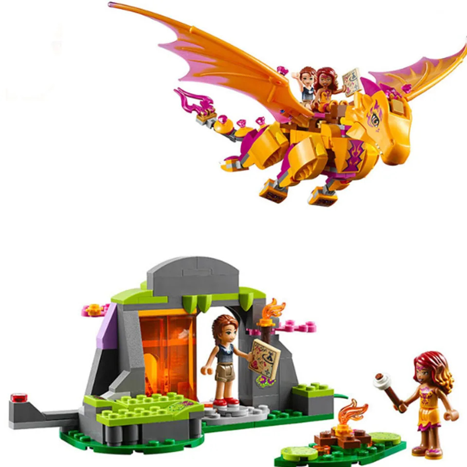 Bela Elves 10549 Dragon Sanctuary строительные блоки DIY Развивающие игрушки совместимы с 41178 друзьями