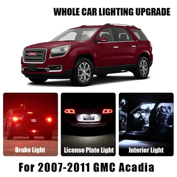 

Brake Parking Reverse Light White Amber Red Car LED Bulbs For 2007-2011 GMC Acadia Turn Signal Lamp Exterior Interior LED Light