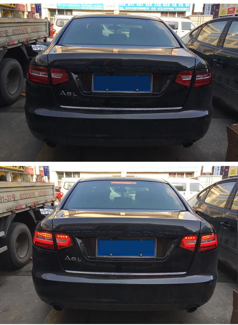 Задний фонарь для автомобиля AUDI A6 2009-2012 A6L светодиодный задние фары, противотуманные фары Дневные ходовые огни DRL Тюнинг автомобилей Автомобильные аксессуары