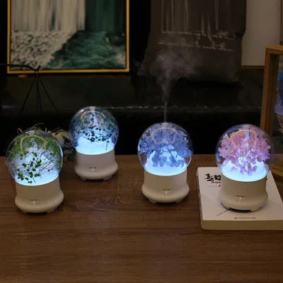 

Eternal Flower Aroma Diffuser Essential Oil Air Humidifier with Colorful LED Lights for Home Ultrasonic Cool Mist Air Purifier