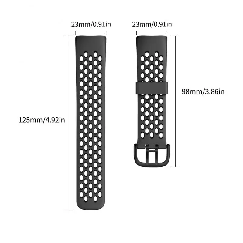 Silicone Watchband Strap For Fitbit Charge 5 Smart Watch Band Smart Bracelet Wristband Sport Replacement Fit Bit Charge5 Correa