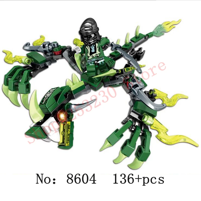 DIY115pcs Ninjaly Дракон Рыцарь Модель Строительные блоки Совместимость legoingly KAI JAY ZANE