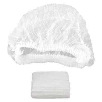 

500PCS 21 inch Disposable Bouffant Caps Hair Head Cover Net Non-Woven for Nurse Tattoo Food Service