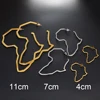Anniyo African Map Big Earrings Exaggerate Larger Earring Stud Africa Ornaments Traditional Ethnic Hyperbole Jewelry #103721 3