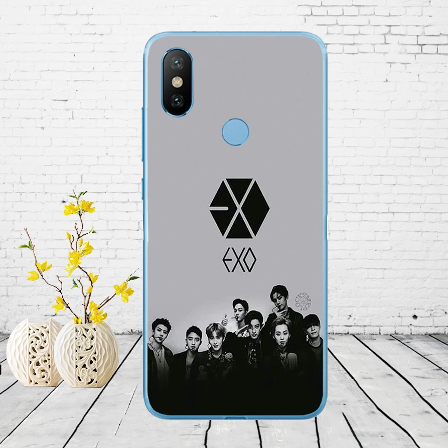 132DD Kpop exo Lucky one Мягкий силиконовый чехол для Xiao mi Red mi 6 6a mi 8 a2 lite note 5 6 pro 7 Case - Цвет: 13
