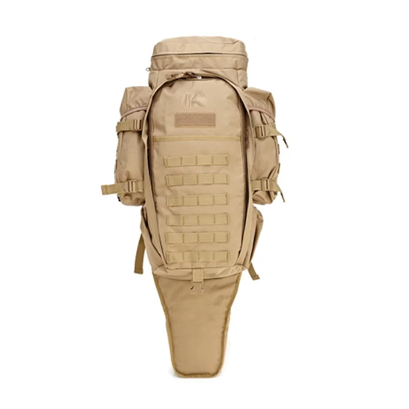 70L Тактический Рюкзак Molle, военный армейский походный рюкзак, походный рюкзак, походная сумка для альпинизма, охоты - Цвет: Tan