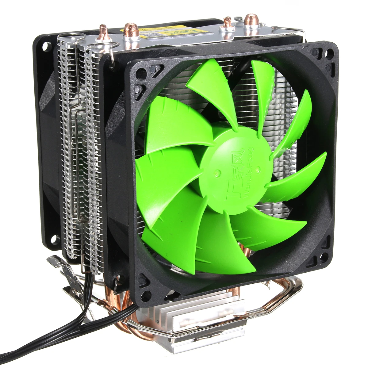 Generic 3 Pin Dual Fan Cpu Cooler Heat Sink Cpu Heat Dissipation