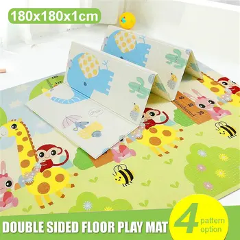 

180x180cm Foldable Baby Crawling Thick Play Mat Cover XPE Game Rug Waterproof Floor Carpet Nursery Kids Rug Activitys Games Toys