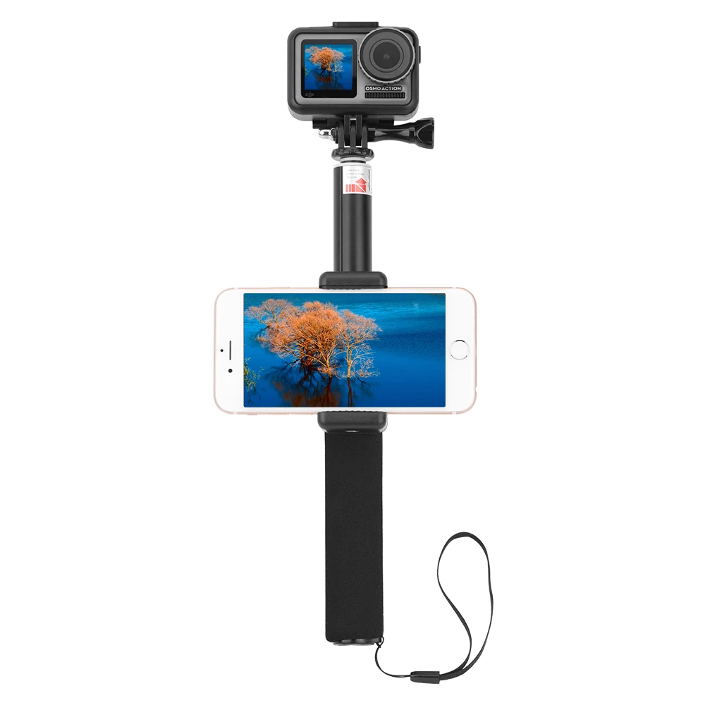 trépied Compatible avec GoPro Hero 8/7/6/5 Noir DJI Osmo Action Camera Kits daccessoires Portable Vlog Perche à Selfie Extensible pour GoPro 