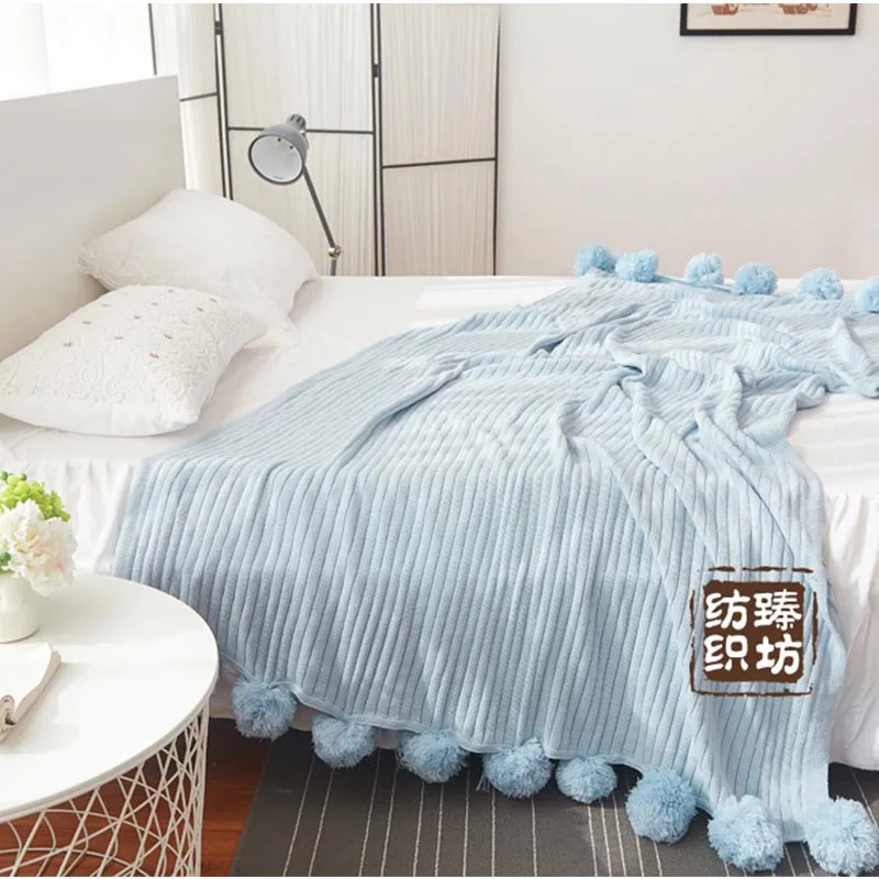 Хлопковое трикотажное покрывало для дивана, кровати, дивана, одеяла для гостиной, однотонный диван, домашний текстиль, одеяло для сна, мягкое полотенце