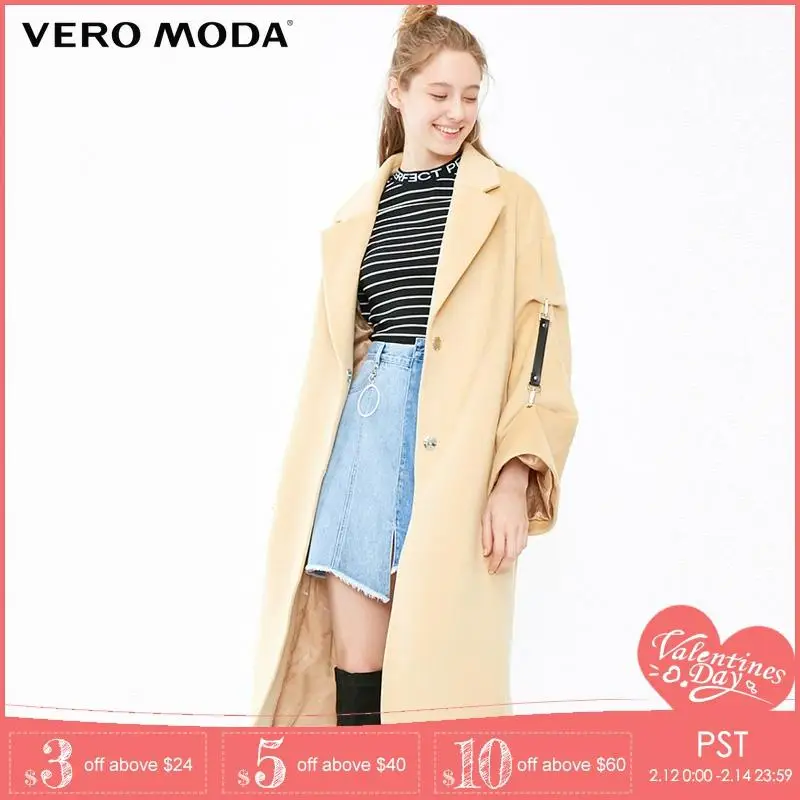 Kopen Vero Moda Vrouwen Herfst Winter Afneembare Mouw Lange Jas Jas | 318409515