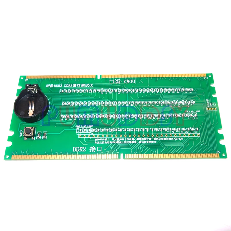 Laptop Motherboard Memory Slot DDR2 / DDR3 /DDR4 Diagnostic Analyzer Test Card SDRAM SO-DIMM Pin Out Notebook LED Tester Card B