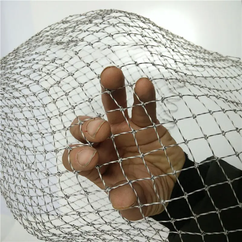 Fishing Net 35cm 40cm 50cm Depth Nylon Collapsible Rhombus Mesh Hole Folding