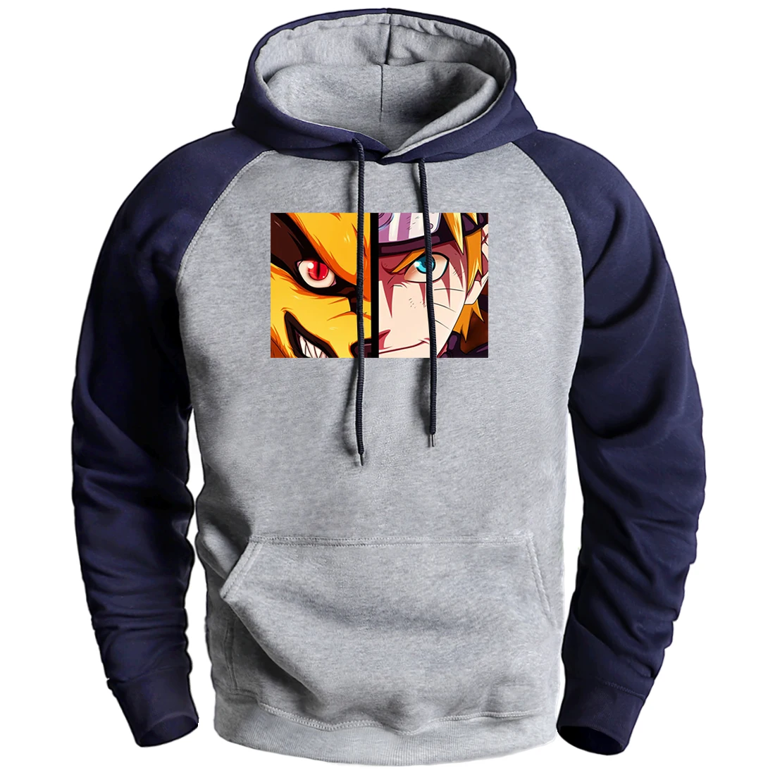

Nine-tailed Fox Naruto Sweatshirt Pullover Mens 2020 Hot Anime Cartoon Print Hoodie Man Raglan Hoodie Cool Naruto Harajuku Hoody