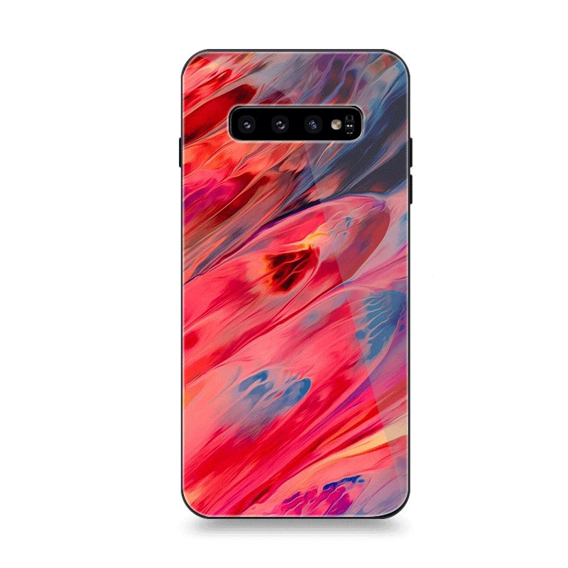 Мобильный чехол для телефона Стекло для samsung A10 A20 A30 A40 A50 A60 A70 S7 край S8 Plus Note 8 9 S10 крышка модные рельсы для поезда