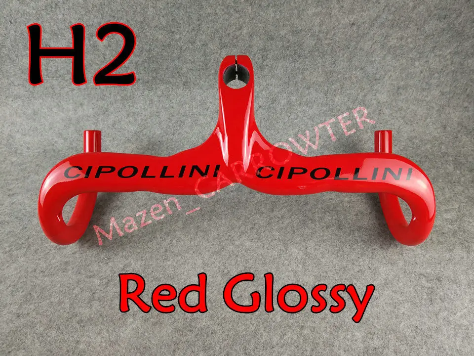 3K Handlebar Красный с черным логотипом T1100 3K глянцевый диск MCipollini NK1K карбоновая рама для руля рама с XS-S-M-L-XL на выбор - Цвет: 3K Handlebar